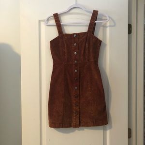 Brown corduroy dress from Aeropostale